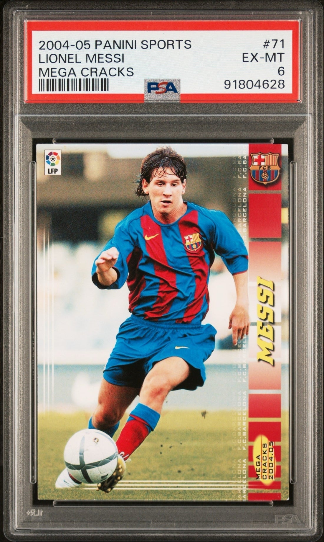 2004 Messi Rookie Card PSA graded
